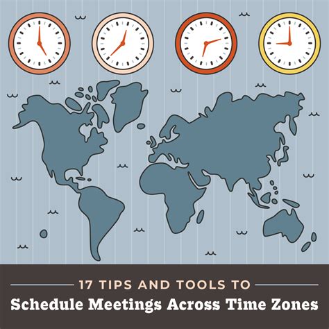 calculate time zones for meetings.